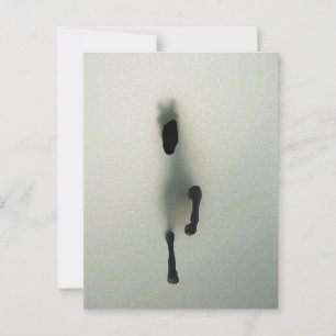 Paard dat door mist breekt - Abstracte Kunst Briefkaart