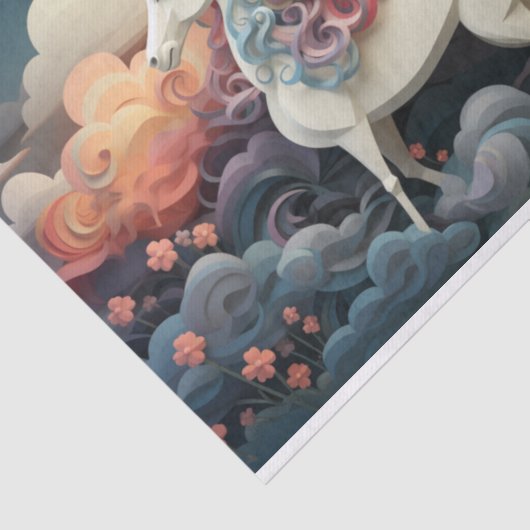 Paard deco stijl decoupage tissuepapier (Detail)