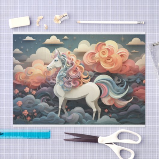 Paard deco stijl decoupage tissuepapier (Craft)