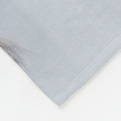 Paard die door de sneeuw loopt fleece deken (Hoek)