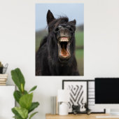 Paard die zijn tanden laat zien poster (Thuiskantoor)
