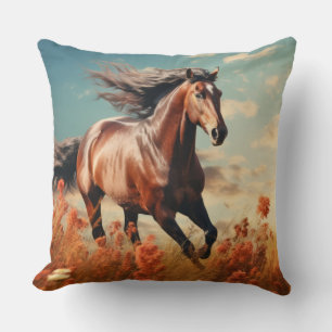 Paard Dier Wildlife Wilderness Kleurrijke Wall Art Kussen