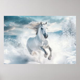 Paard Dier Wildlife Wilderness Kleurrijke Wall Art Poster
