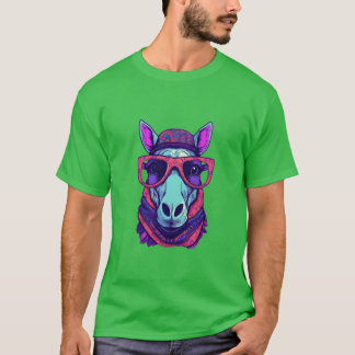 Paard Dragen Zonnebril Bandana Equestrian vriend T-shirt