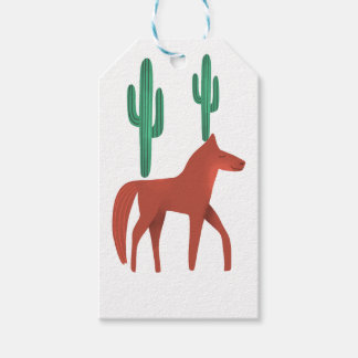 Paard en Cactus Cadeaulabel