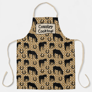 Paard en hoefijzer, landkoken! schort