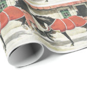  paard en hond Kerstmis Cadeaupapier (Rol Hoek)