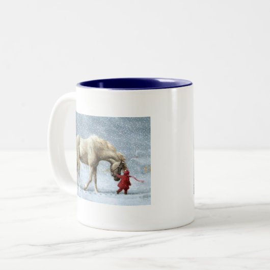 Paard en Meisje Mok (Voorkant links)