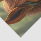 Paard en metgezel fantasie tissuepapier (Detail)