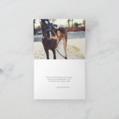 Paard en paardenbloem | Foto Dank je wel Bedankkaart (Binnen)