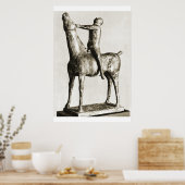 paard en rijder, marino marini poster (Keuken)