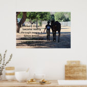 paard- en rijdereventjes poster (Keuken)