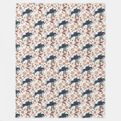 Paard en ruiter Fleece Deken Equestrian Decor (Voorkant)