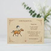 Paard en ruiter Note Kaart (Staand voorkant)