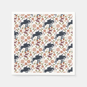 Paard en ruiter servet Autumn Equestrian Folk Ar