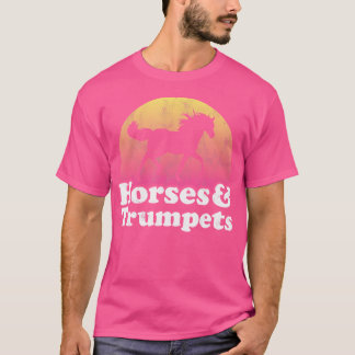 Paard en trompet Vrouwen of meisjes Paarden Trompe T-shirt