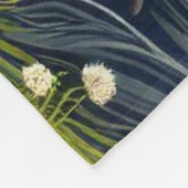 Paard en veulen rusten in een lente setting fleece deken (Hoek)