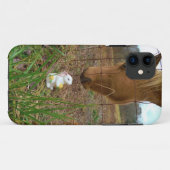 Paard en voorbloem Bunny Case-Mate iPhone Case (Achterkant (horizontaal))