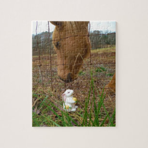 Paard en voorbloem Bunny Legpuzzel