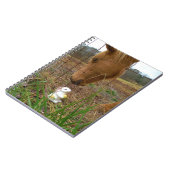 Paard en voorbloem Bunny Notitieboek (Linkerzijde)