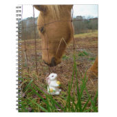 Paard en voorbloem Bunny Notitieboek (Voorkant)