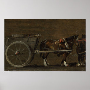 Paard en wagen - John Constable Poster
