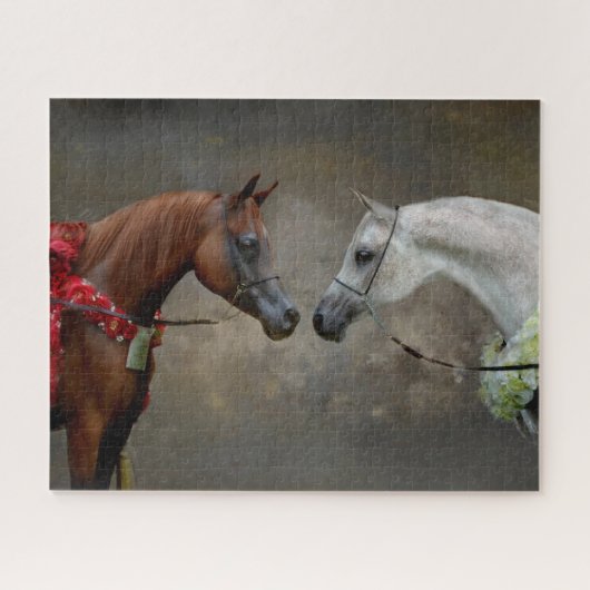 Paard Equestrian Arabische Kampioenen Legpuzzel (Horizontaal)