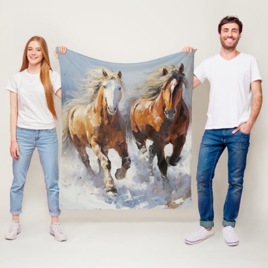 Paard Fleece Deken (In situ)