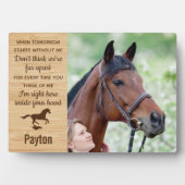 Paard Gedenkplaats Dierherinnering Fotoplaat (voorkant)