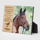 Paard Gedenkplaats Dierherinnering Fotoplaat (Zijkant)