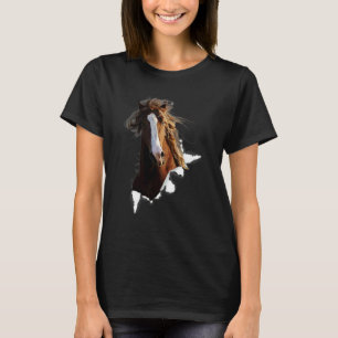Paard Gescheurd Doek Voor Dier T-shirt