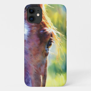 Paard Gezicht Waterverf Stijl Kunst Telefoon Case
