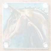 Paard Glazen Onderzetter (Achterkant)