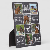 Paard Herdenkingsfoto Collage Fotoplaat (Zijkant)