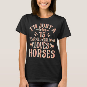 Paard ik ben maar een 15-jarig meisje dat van haar t-shirt