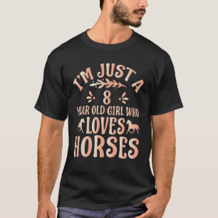 Paard ik ben maar een 8-jarig meisje dat van haar t-shirt