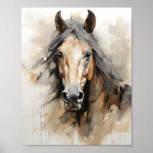 Paard Illustratie Waterverf Dierenkunst Poster