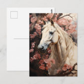 Paard in Bloemen Briefkaart (Voorkant / Achterkant)