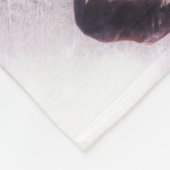 paard in de nevel fleece deken (Hoek)