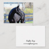 Paard in de wei notitiekaartje (Voorkant / Achterkant)