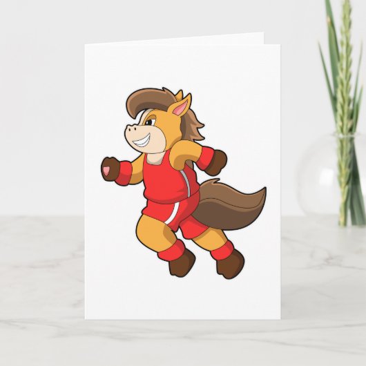 Paard in galop kaart (Voorkant)