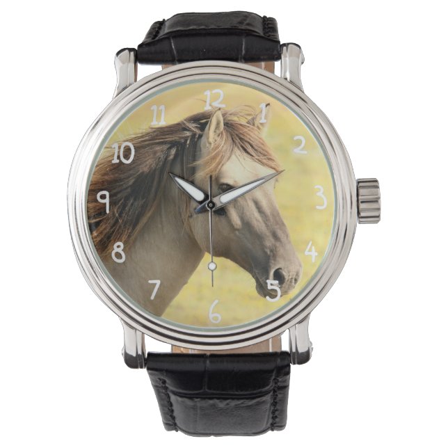 Paard in het wild horloge (Voorkant)