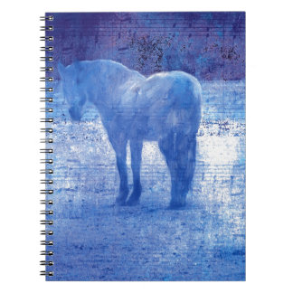 Paard in paars Digitale Schildering Notitieboek