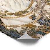 Paard in weide schilderen poster (Hoek)