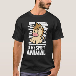 Paard Is Mijn Spirituele Dier Kinderen Paard T-shirt