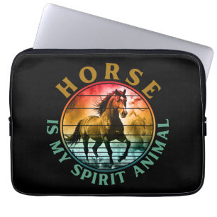 Paard is mijn spirituele dier laptop sleeve