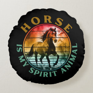 Paard is mijn spirituele dier rond kussen