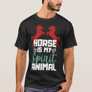 Paard Is Mijn Spirituele Dier voor Dier T-shirt