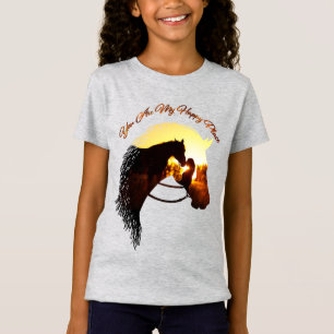 Paard je bent mijn gelukkige Vrouw van de Paardse  T-shirt