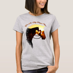 Paard je bent mijn gelukkige Vrouw van de Paardse T-shirt